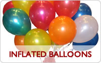 Inflated balloons